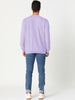 Long Sleeve Solid Crew Neck Pullover Sweatshirt