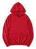 Long Sleeve Soild Color Drawstring Pullover Hoodies