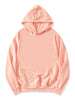 Long Sleeve Soild Color Drawstring Pullover Hoodies