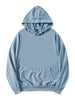Long Sleeve Soild Color Drawstring Pullover Hoodies