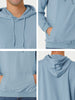 Long Sleeve Soild Color Drawstring Pullover Hoodies