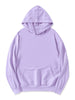 Long Sleeve Soild Color Drawstring Pullover Hoodies