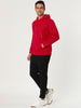 Plush Lined Solid Color Long Sleeve Pullover Hoodies
