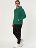 Plush Lined Solid Color Long Sleeve Pullover Hoodies