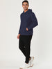 Plush Lined Solid Color Long Sleeve Pullover Hoodies