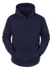 Plush Lined Solid Color Long Sleeve Pullover Hoodies