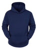 Plush Lined Solid Color Long Sleeve Pullover Hoodies