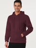 Plush Lined Solid Color Long Sleeve Pullover Hoodies