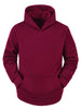 Plush Lined Solid Color Long Sleeve Pullover Hoodies