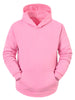 Plush Lined Solid Color Long Sleeve Pullover Hoodies