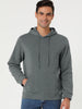 Plush Lined Solid Color Long Sleeve Pullover Hoodies
