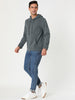 Plush Lined Solid Color Long Sleeve Pullover Hoodies