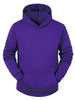 Plush Lined Solid Color Long Sleeve Pullover Hoodies