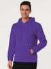 Plush Lined Solid Color Long Sleeve Pullover Hoodies