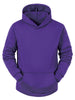 Plush Lined Solid Color Long Sleeve Pullover Hoodies