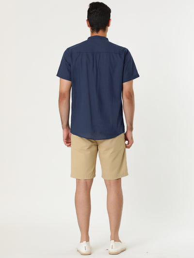 Classic Linen Summer Short Sleeve Solid T-Shirts