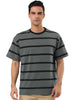 Color Block Striped Round Neck Short Sleeve T-shirt