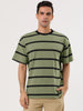 Color Block Striped Round Neck Short Sleeve T-shirt
