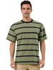 Color Block Striped Round Neck Short Sleeve T-shirt