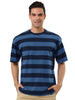 Color Block Striped Round Neck Short Sleeve T-shirt