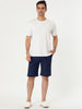 Casual Solid Summer Elastic Waist Capris Shorts