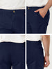 Casual Solid Summer Elastic Waist Capris Shorts