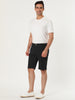 Casual Solid Summer Elastic Waist Capris Shorts