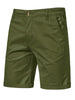Casual Solid Summer Elastic Waist Capris Shorts