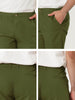 Casual Solid Summer Elastic Waist Capris Shorts