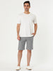 Casual Solid Summer Elastic Waist Capris Shorts