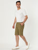 Casual Solid Summer Elastic Waist Capris Shorts