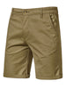 Casual Solid Summer Elastic Waist Capris Shorts