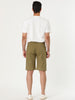 Casual Solid Summer Elastic Waist Capris Shorts
