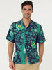 Lapel Floral Print Cotton Hawaiian Beach Botton Shirt