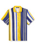 Summer Colorful Striped Short Sleeve Button Shirt