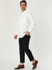 Long Sleeve Solid Color Point Collar Corduroy Shirts