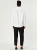 Long Sleeve Solid Color Point Collar Corduroy Shirts