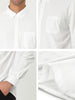 Long Sleeve Solid Color Point Collar Corduroy Shirts
