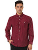 Long Sleeve Solid Color Point Collar Corduroy Shirts