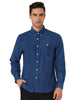 Long Sleeve Solid Color Point Collar Corduroy Shirts