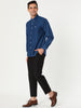 Long Sleeve Solid Color Point Collar Corduroy Shirts