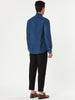 Long Sleeve Solid Color Point Collar Corduroy Shirts