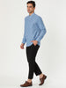 Long Sleeve Solid Color Point Collar Corduroy Shirts
