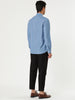 Long Sleeve Solid Color Point Collar Corduroy Shirts