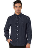 Long Sleeve Solid Color Point Collar Corduroy Shirts