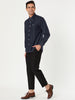 Long Sleeve Solid Color Point Collar Corduroy Shirts