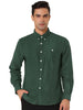 Long Sleeve Solid Color Point Collar Corduroy Shirts