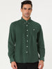 Long Sleeve Solid Color Point Collar Corduroy Shirts