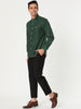 Long Sleeve Solid Color Point Collar Corduroy Shirts