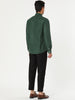 Long Sleeve Solid Color Point Collar Corduroy Shirts